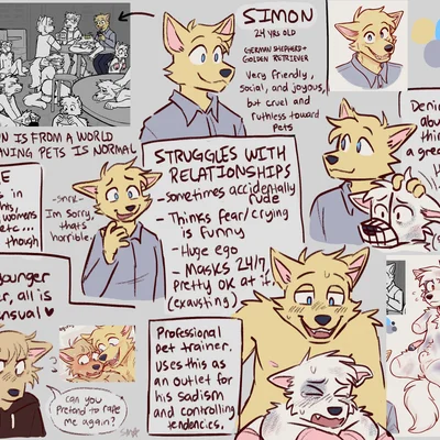 kit (redruffs), kyle (spudnikmutt), nine (spudnikmutt) created by spudnikmutt