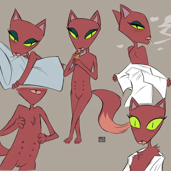 kitty (courage the cowardly dog) (cartoon network, courage the cowardly dog) created by spec almond