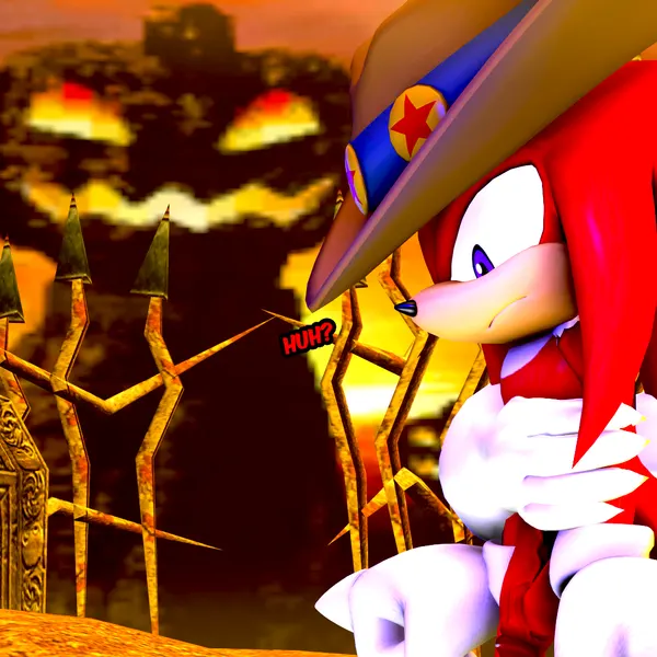 knuckles the echidna, rouge the bat, rouge the werebat (sega, sonic the hedgehog (series)) created by rocketspuff