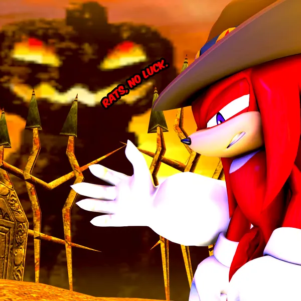 knuckles the echidna, rouge the bat, rouge the werebat (sega, sonic the hedgehog (series)) created by rocketspuff