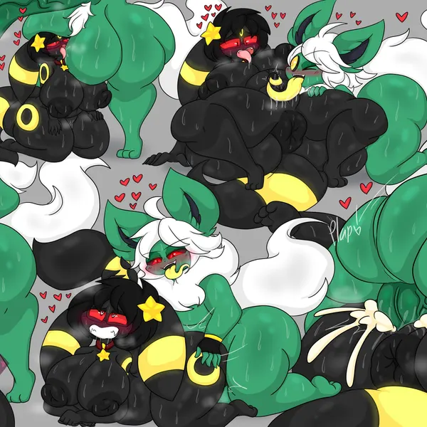 lamar awakeon, pyon (lewdchuu) (nintendo, pokemon) created by lewdchuu