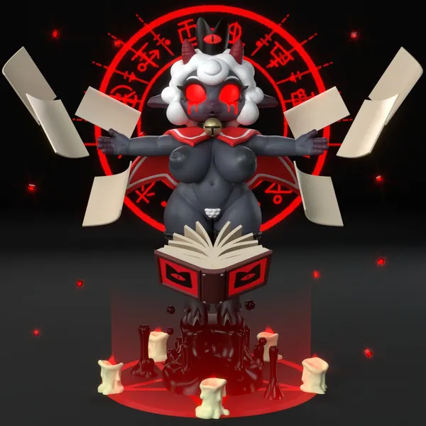 lamb (cult of the lamb), red crown (cult of the lamb) (cult of the lamb, massive monster (studio)) created by general buta