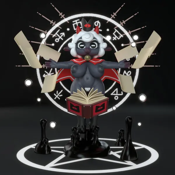 lamb (cult of the lamb), red crown (cult of the lamb) (cult of the lamb, massive monster (studio)) created by general buta