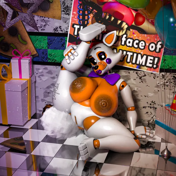 lolbit (fnaf) (five nights at freddy's, five nights at freddy's world) created by zelyonka