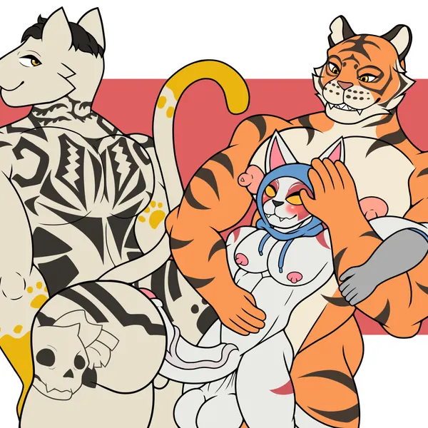 meowdas, nyanja (fortnite), oscar (fortnite) (epic games, fortnite) created by 3loy