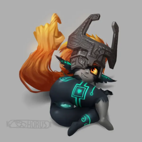 midna (nintendo, the legend of zelda) created by horustheblind