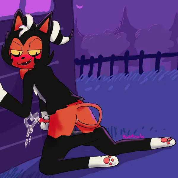 moxxie (helluva boss) (halloween, hellaverse) created by yoshreveluv