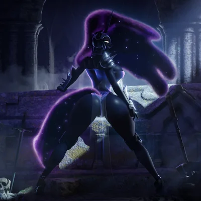 nightmare moon (mlp) (friendship is magic, hasbro) created by hooves-art