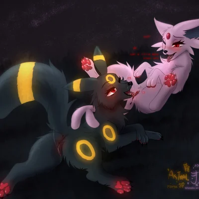 nintendo, pokemon created by astralia (art)