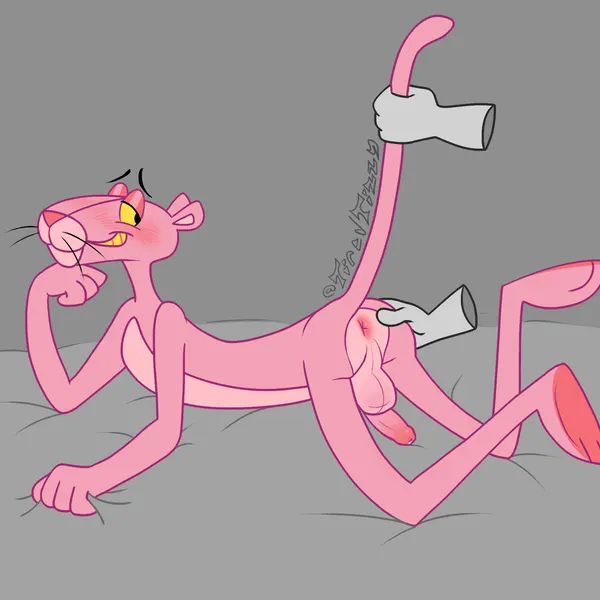 pink panther created by tiredtizzy