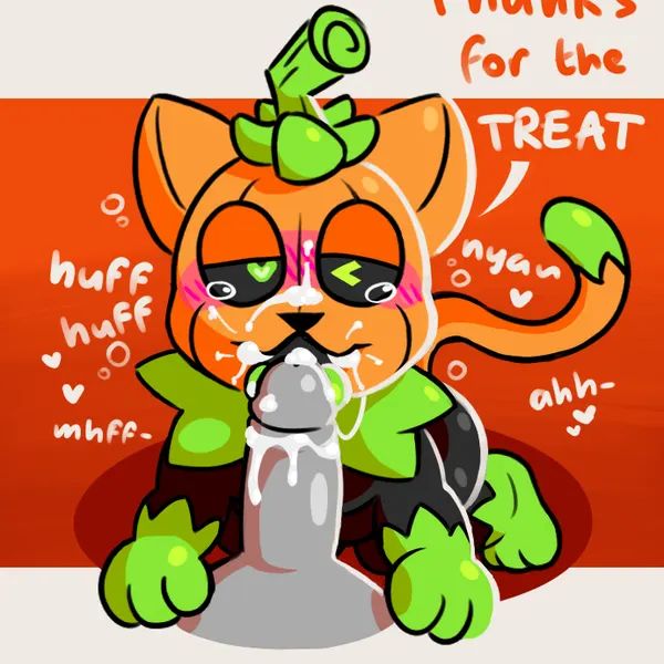 pumkat (halloween) created by lelol fire