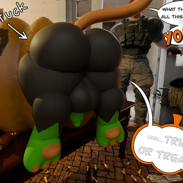 pumkat (halloween, mike and ike)