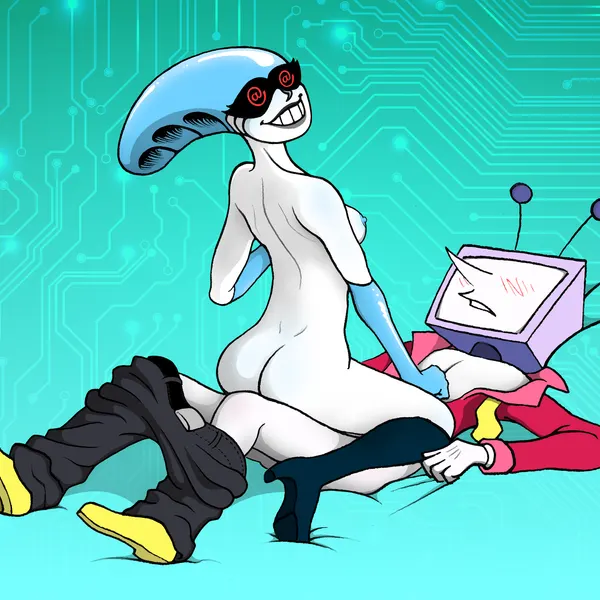 queen (deltarune), tenna (deltarune) (deltarune, undertale (series)) created by barbanova