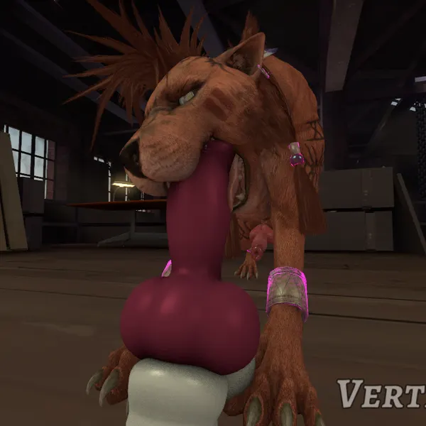 red xiii (final fantasy, final fantasy vii) created by vertichusko