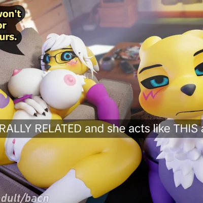 renamon (bacn), renny (bacn) (bandai namco, digimon) created by bacn