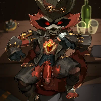 rocket raccoon (guardians of the galaxy, marvel) created by royer27 xd