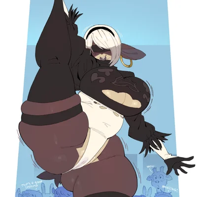 roly (roly), yorha 2b, zoa (zorabnuyy) (halloween, nier automata) created by roly