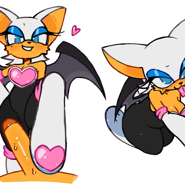 rouge the bat (sega, sonic the hedgehog (series)) created by cornymember