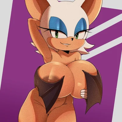 rouge the bat (sega, sonic the hedgehog (series)) created by god1annie