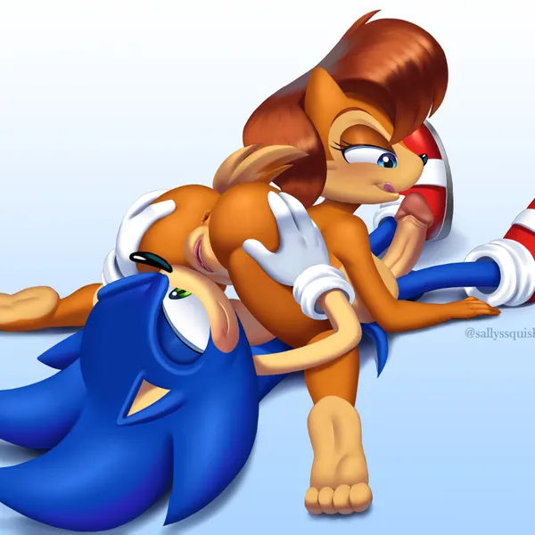 sally acorn, sonic the hedgehog (archie comics, sega) created by squish (artist)