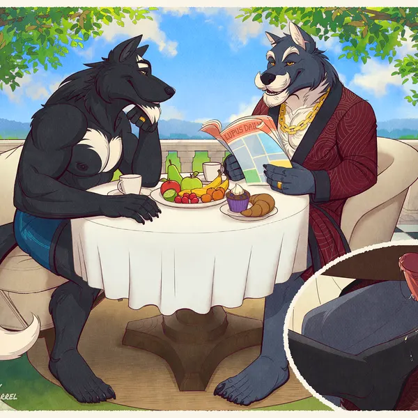 silver fang, wulfric (ederwolf) created by guerillasquirrel