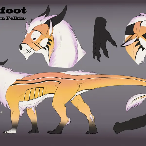 snowfoot (mythology) created by jadedragoness