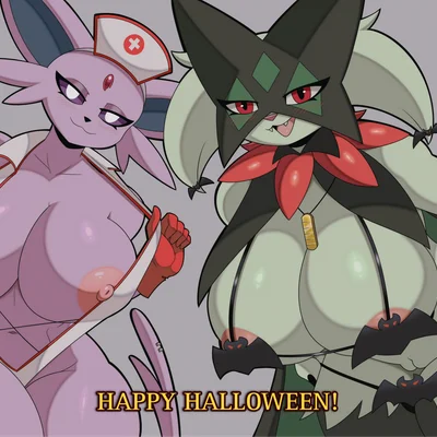 sprig the meowscarada, vanessa (gammainks) (halloween, nintendo) created by knightmoonlight98