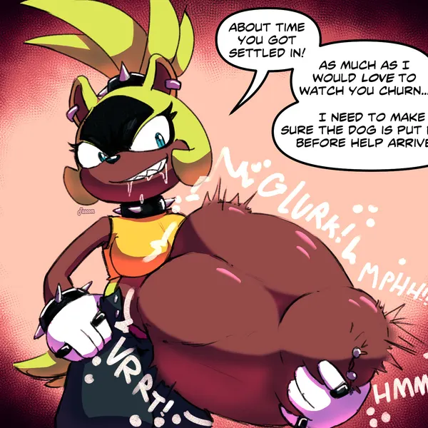 surge the tenrec, whisper the wolf (idw publishing, sega) created by tascom