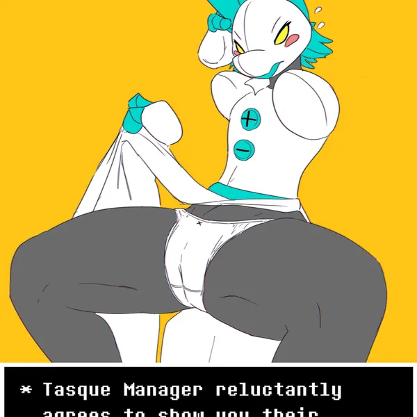 tasque manager (deltarune, undertale (series)) created by hardscales
