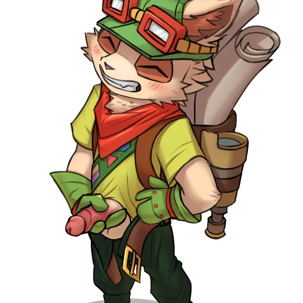 teemo (lol) (league of legends, riot games) created by thunderlewd