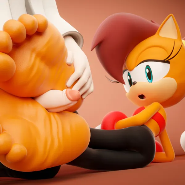 tiara boobowski (sega, sonic the hedgehog (series)) created by milkmeister3d