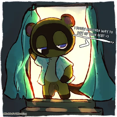 tom nook (animal crossing) (animal crossing, nintendo) created by notsafeforwanking