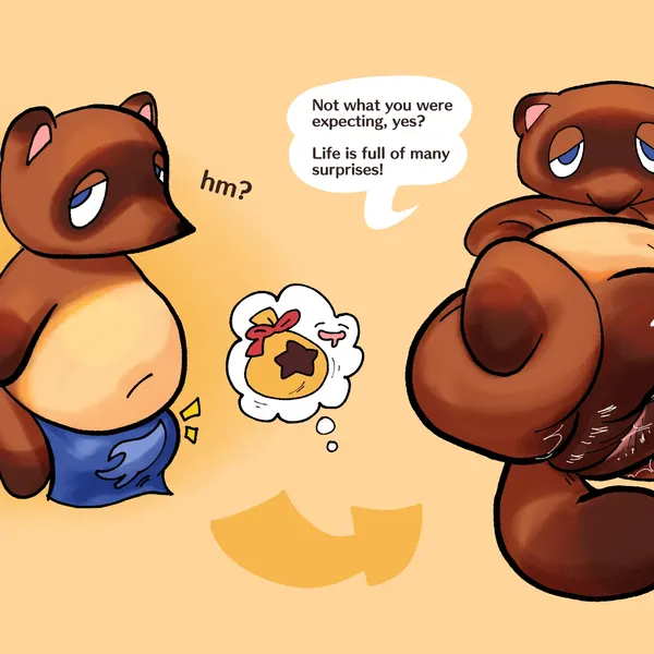 tom nook (animal crossing) (animal crossing, nintendo) created by squeamsel