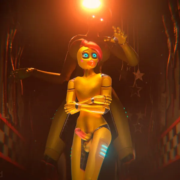 toy chica (fnaf) (five nights at freddy's, five nights at freddy's 2) created by vilgard