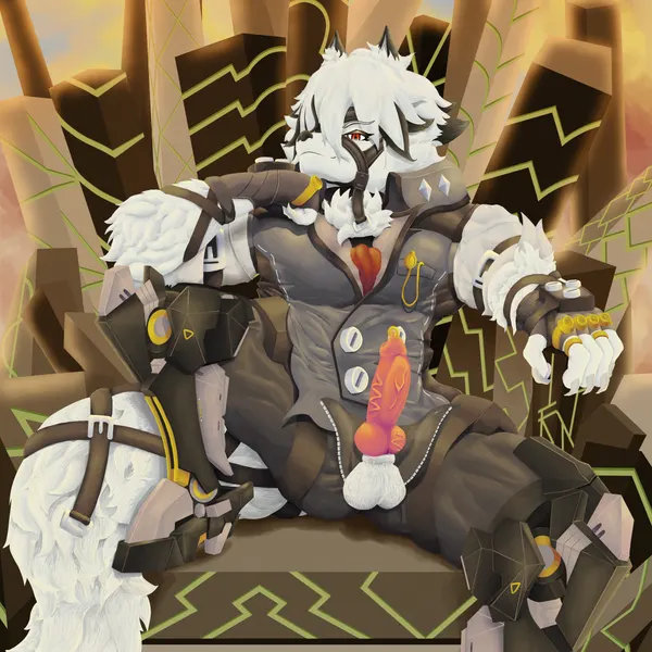 von lycaon (mihoyo, zenless zone zero) created by jinyeon
