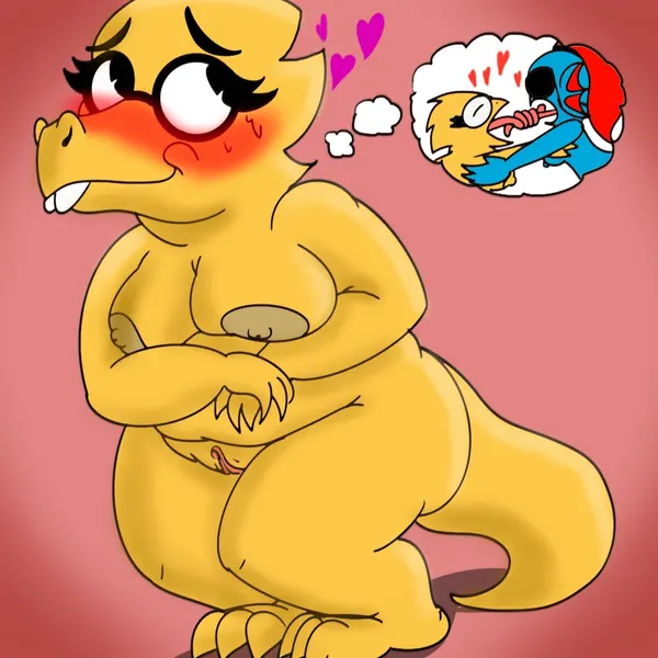 alphys, undyne (deltarune, undertale) created by crazy 8 animations