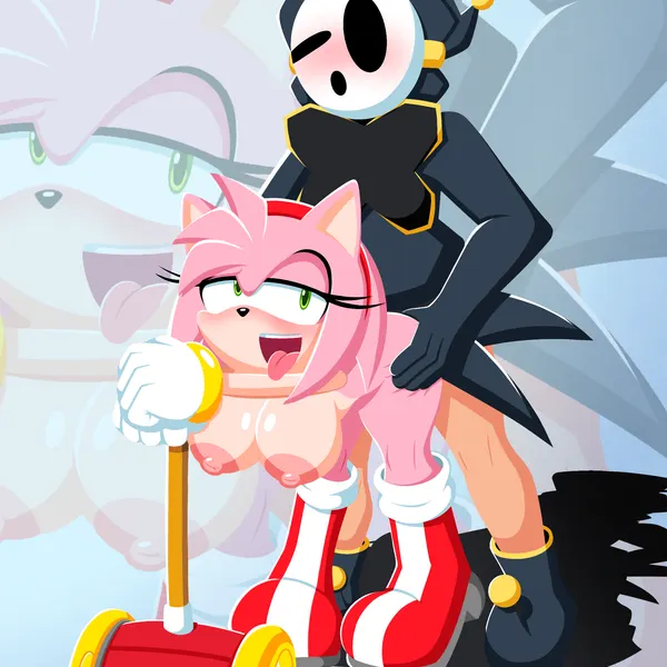 amy rose, anti groove (mario bros, nintendo) created by c m g nsfw