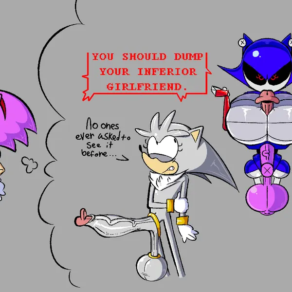 amy rose, classic amy rose, metal sonic (classic sonic (universe), sega) created by dorkzone