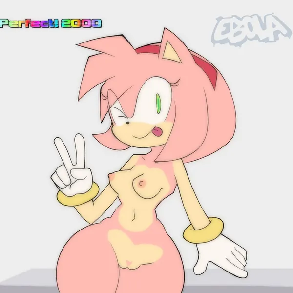 amy rose (sega, sonic the hedgehog (series)) created by ebolahorny