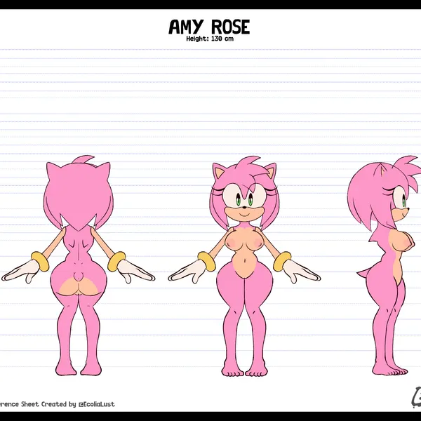 amy rose (sega, sonic the hedgehog (series)) created by ebolahorny