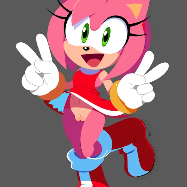 amy rose (sega, sonic the hedgehog (series)) created by kerotheklutz