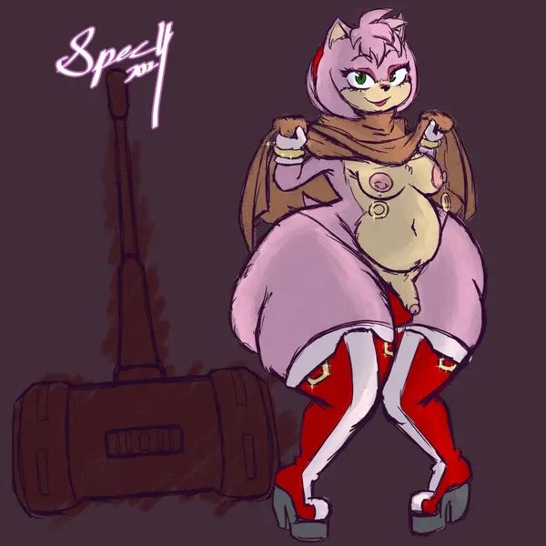 amy rose (sega, sonic the hedgehog (series)) created by spectatostudios