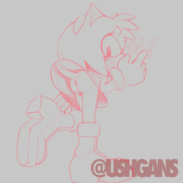 Amy Rose (Sega, Sonic The Hedgehog (Series)) Created By Ushgans