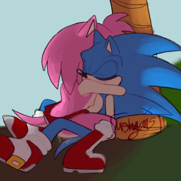 amy rose, sonic the hedgehog (sega, sonic the hedgehog (series)) created by ushgans