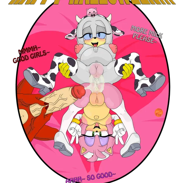 amy rose, zeta the echidna (halloween, sega) created by zeta r-02
