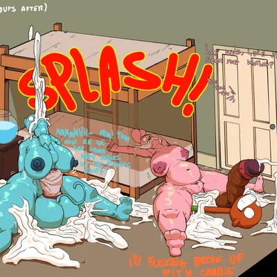 anais watterson, darwin watterson, gumball watterson (cartoon network, the amazing world of gumball) created by libi dos