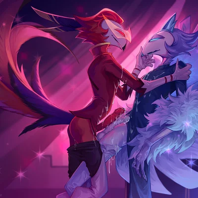 andrealphus (helluva boss), vassago (helluva boss) (hellaverse, helluva boss) created by nurinaki