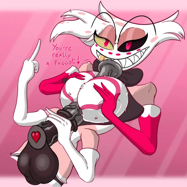 angel dust (hazbin hotel, hellaverse) created by sinyap
