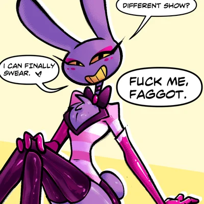 angel dust, jax (tadc) (glitch productions, hazbin hotel) created by eviltqf