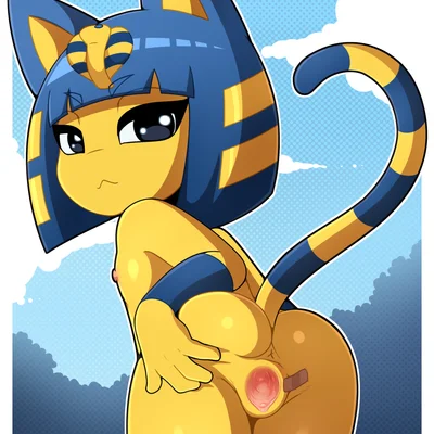 ankha (animal crossing) (animal crossing, nintendo) created by gi0